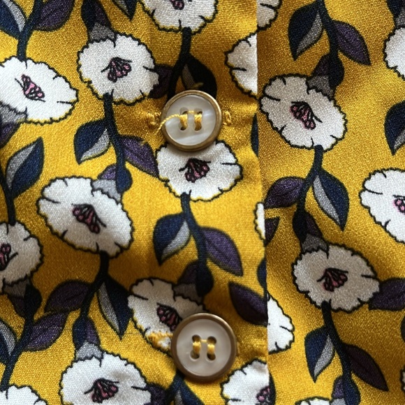 Louche London Cathleen Rambler tie-back tea dress US Size 8/UK Size 12 - Picture 4 of 14